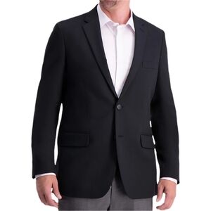 NWOT Haggar Slim Fit Active Series Classic Men's Blazer Small Black